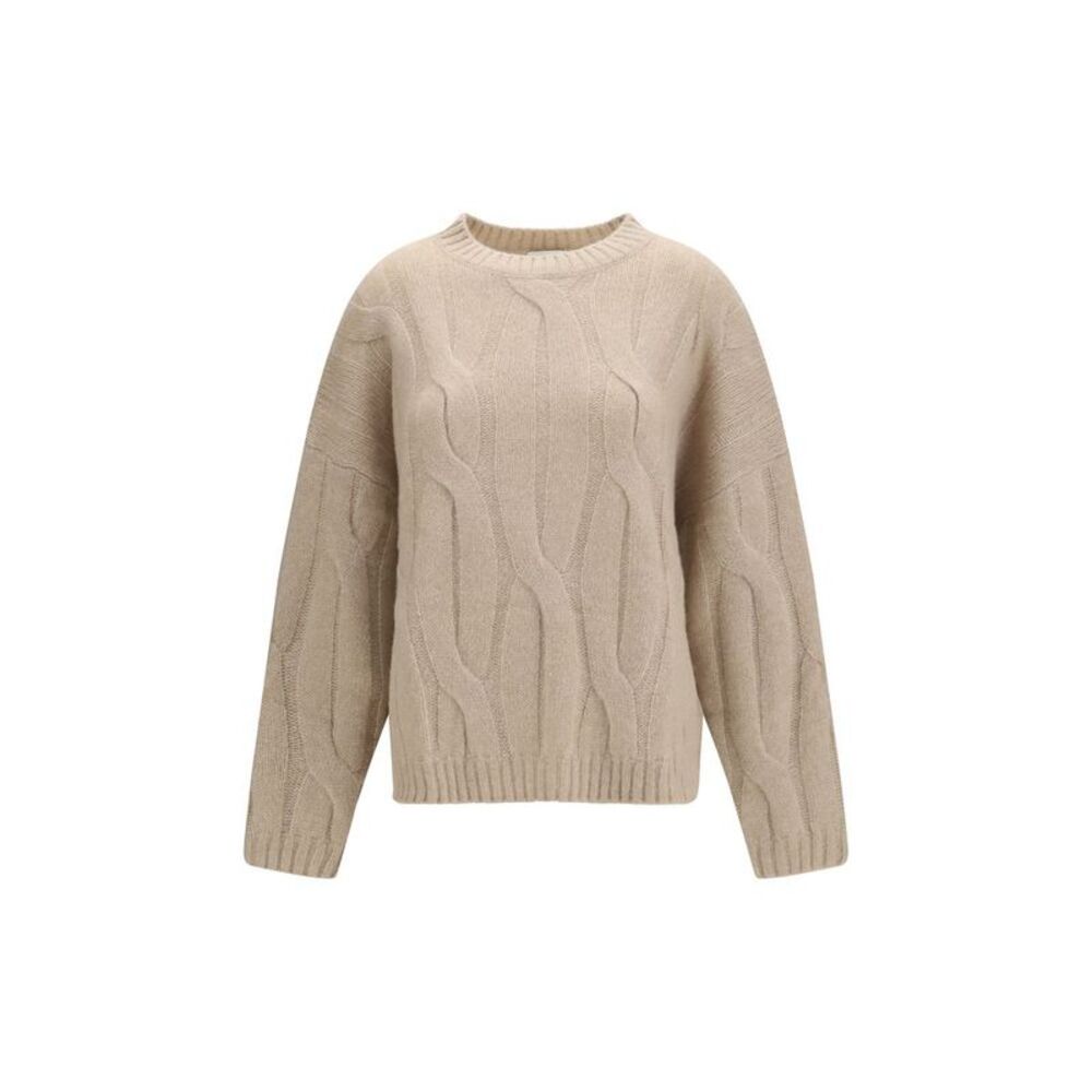 Allude Beige Cashmere Women's Sweater